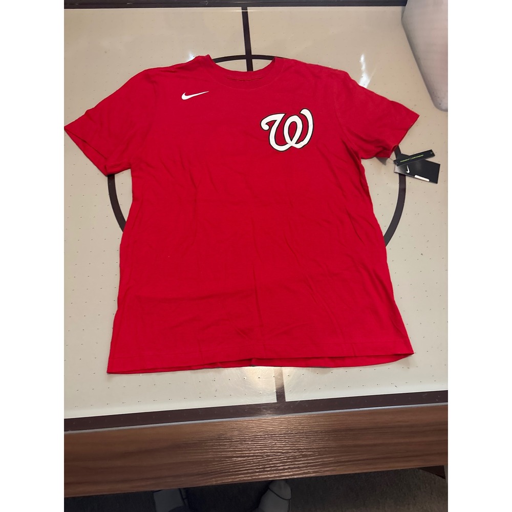 1326 Nike Washington Nationals Patrick Corbin Red Name Number Mens Medium NEW